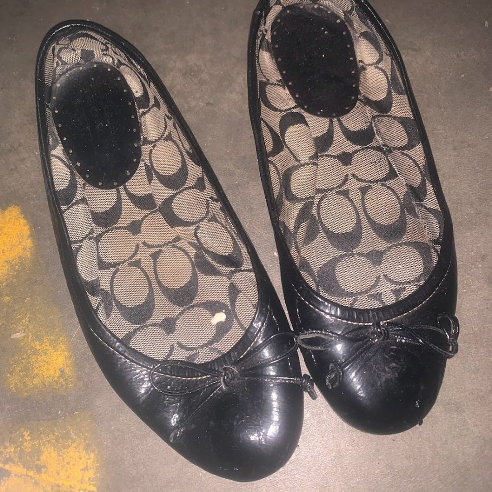 Coach Brand Black Dress Flats